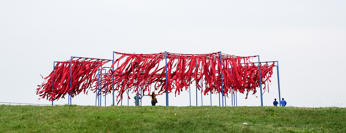 Wind Blessing in Red